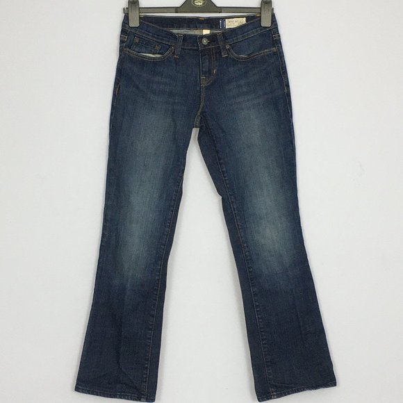 GAP Denim - GAP Womens 2A Ankle Boot Cut Stretch Medium Wash Cotton Blend Denim Blue Jeans